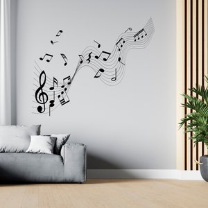 Music Wall Decal Music Notes Wall Decor Musician Wall Sticker SG1942