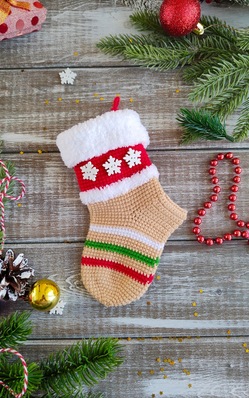 Christmas Stockings Crochet Pattern English PDF File Gift Etsy