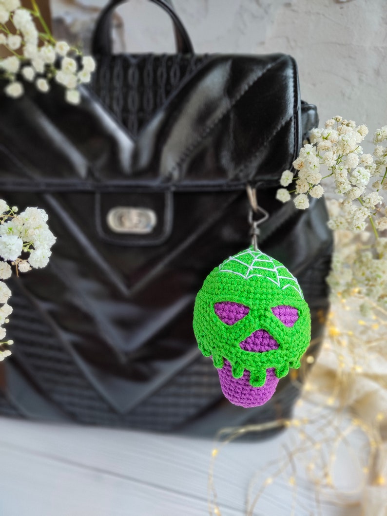 Skull Keychain CROCHET Pattern Amigurumi Skull PDF English Etsy