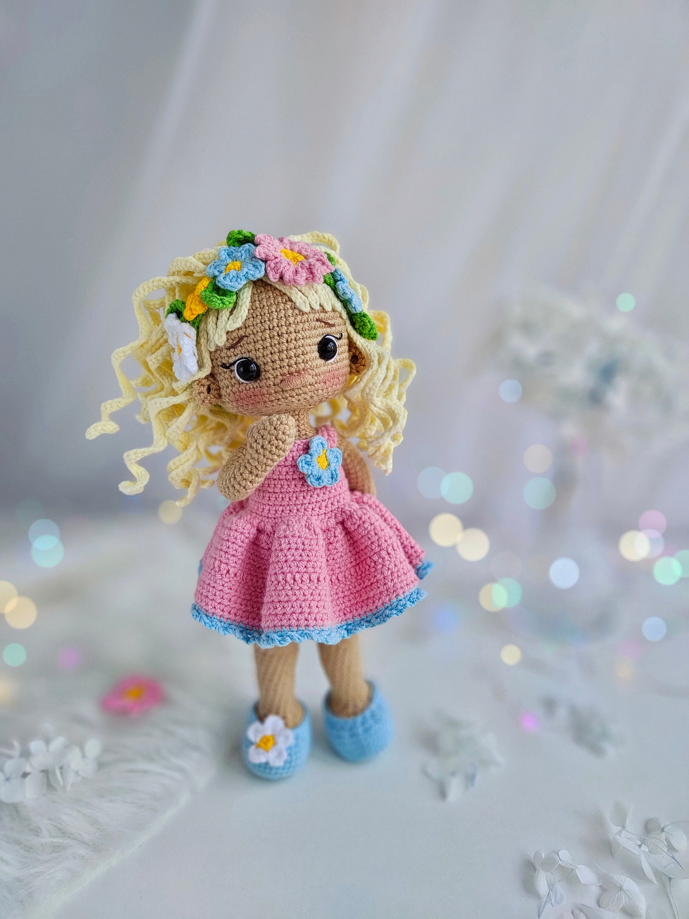 Crochet Doll Pattern With Clothes Emily, Amigurumi Doll Pattern 12
