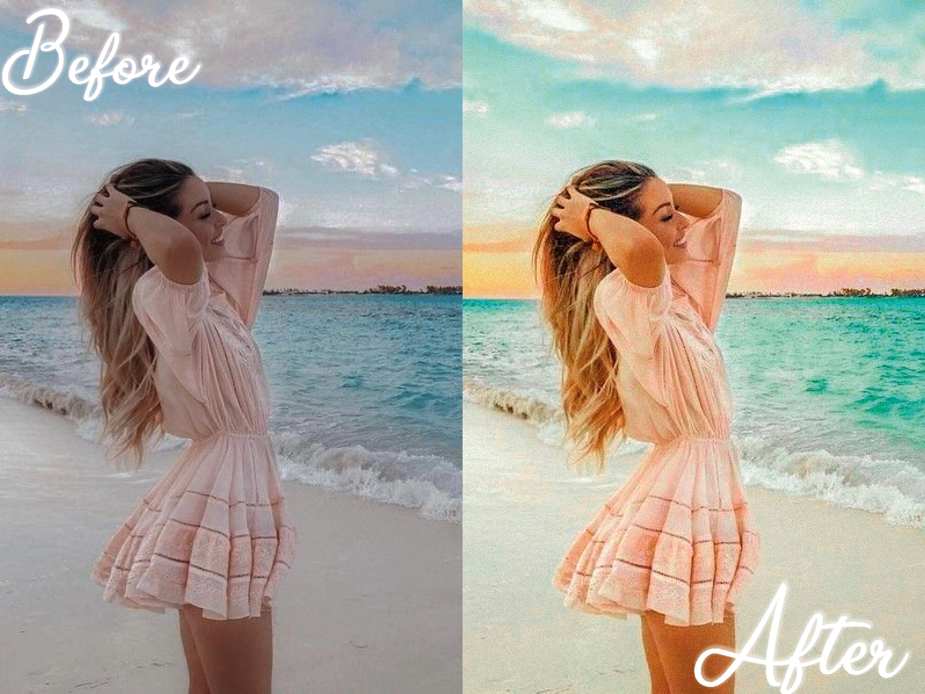 10 Photo presets Light airy presets VSCO filters Iphone preset Etsy