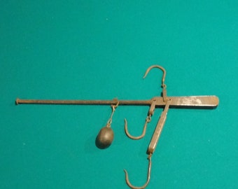 Steelyard ScaleVintage ScaleSteel Yard Iron Beam Scale1900s scalevintage industrial scaleold scaleantique scale