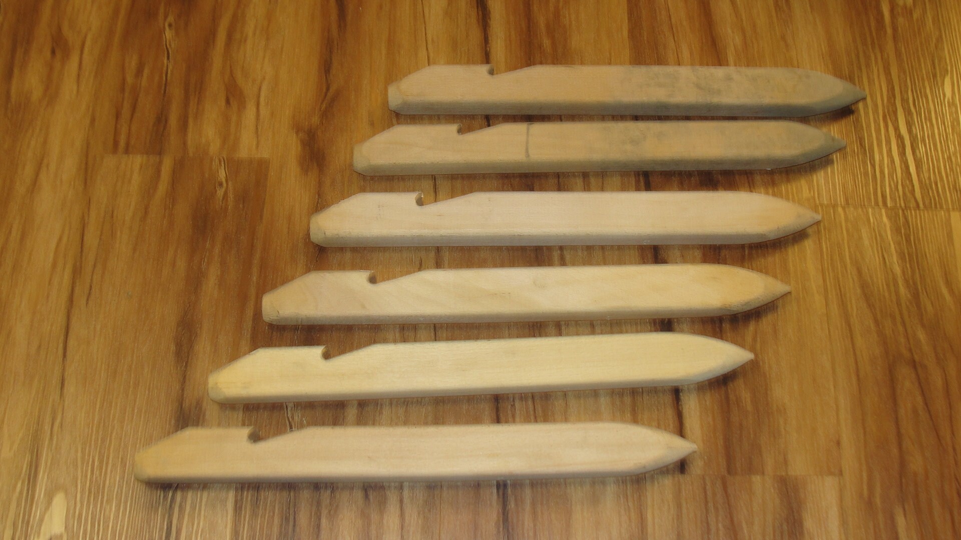 Six 6 US Army 16inch Wood Tent Stakes Etsy