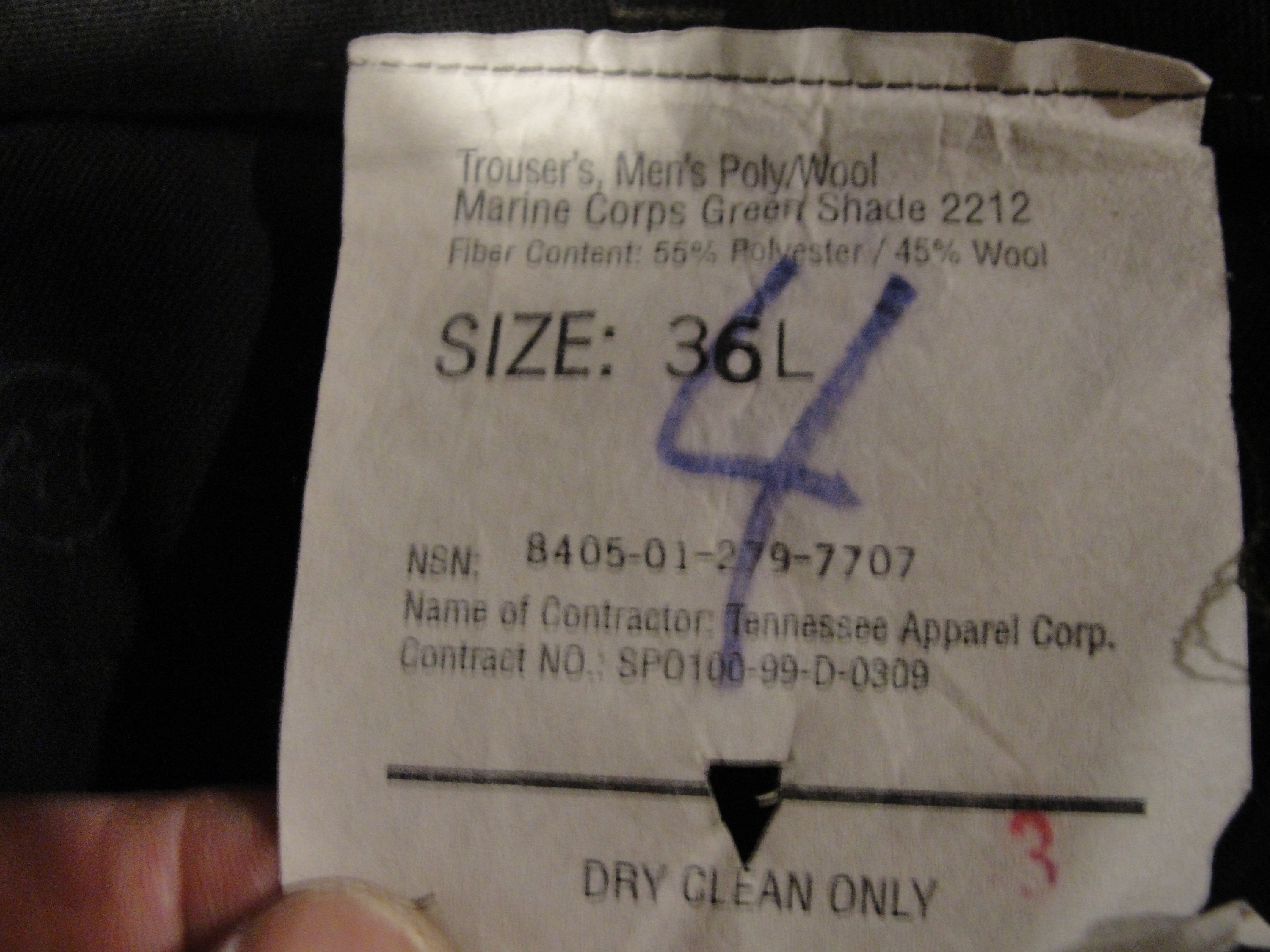 US Marine Corps Dressgreen Uniform Trousers / Pants Etsy