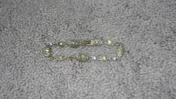 Estate Jewelry Blue Stone Bracelet - Vintage - image 1