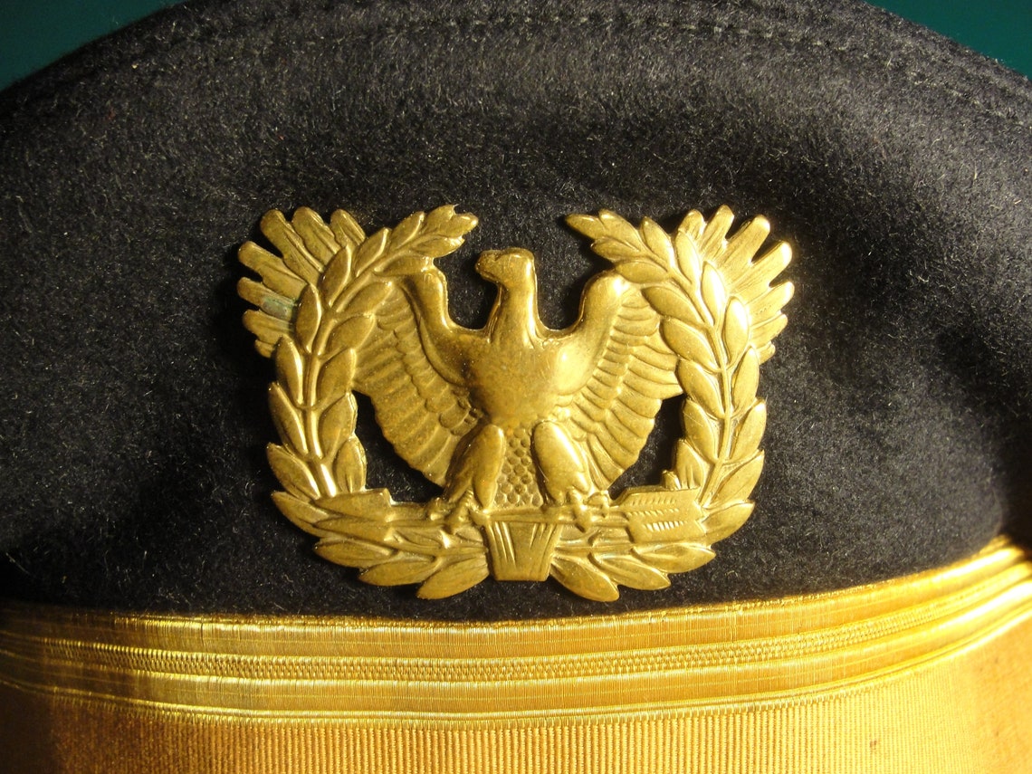 U.S. Army Warrant Officers Dressblue Uniform Visor Cap / Hat Etsy