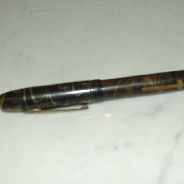 Vintage "EPENCO" Fountain Pen Gold-Veined