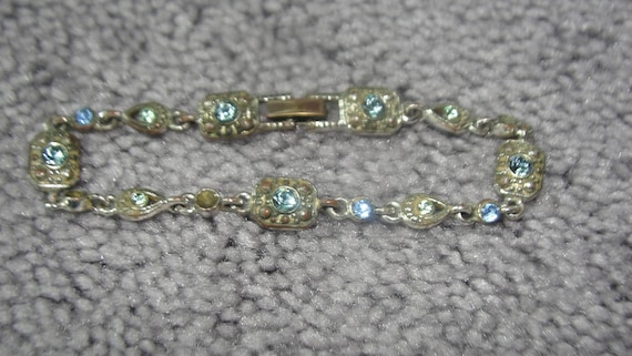 Estate Jewelry Blue Stone Bracelet - Vintage - image 2