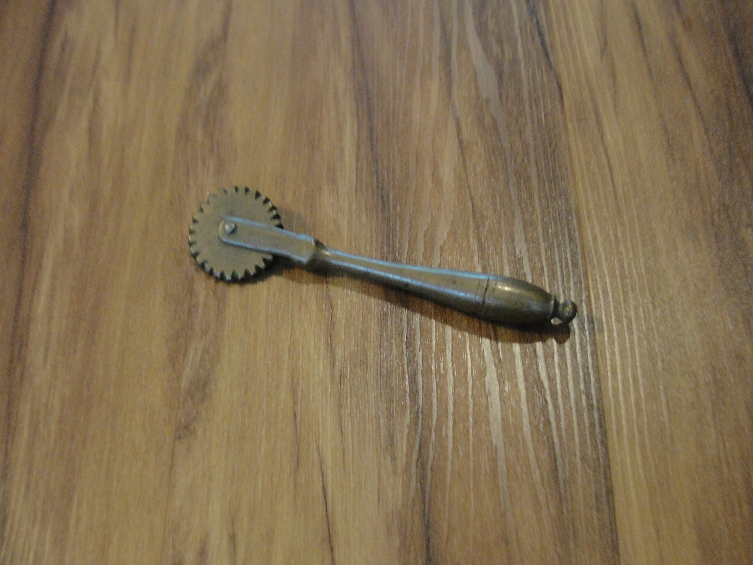 Antique Solid Brass Pie Crimper Pastry Jagger Wheel Etsy