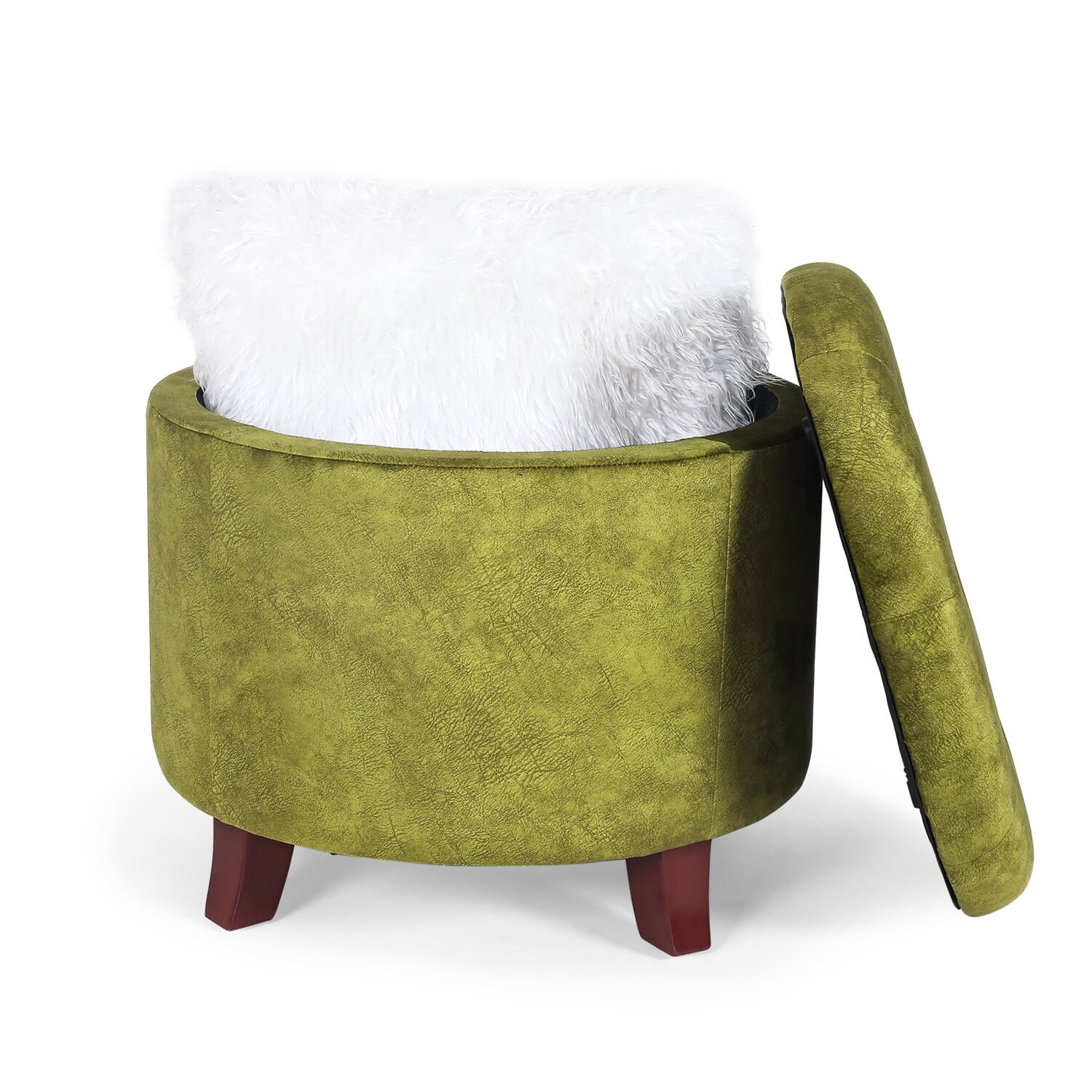 Foot Rest Stool with StorageRound OttomanSmall Size Grass Etsy