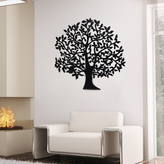 Tree Leaf Metal Wall Art Sculptures Home Decor Tree of Life Etsy