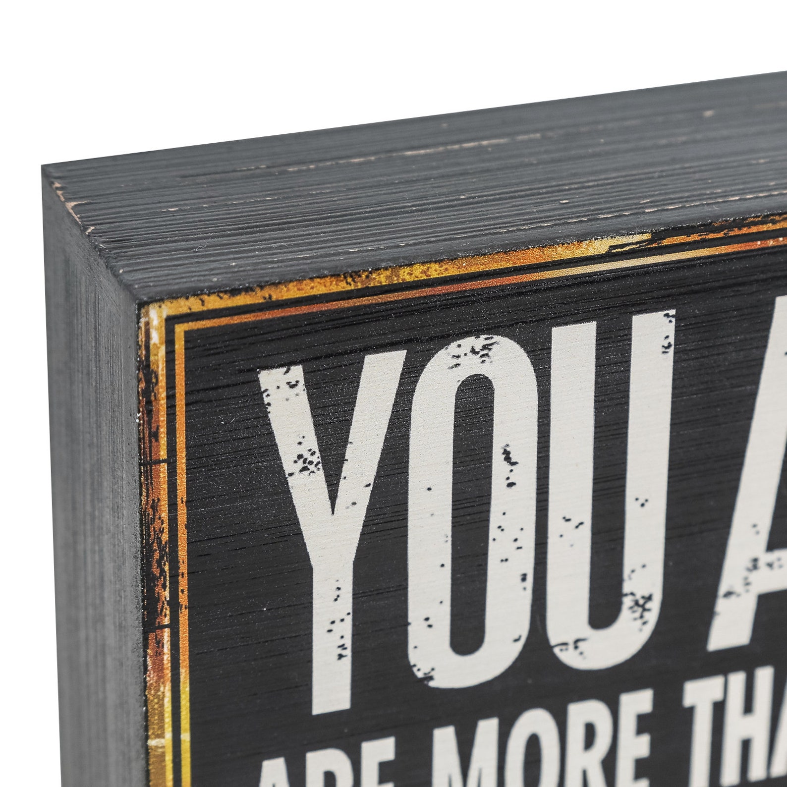 Classic Wooden Box Sign Decor with Saying 5.8 x 5.8 Inch Etsy