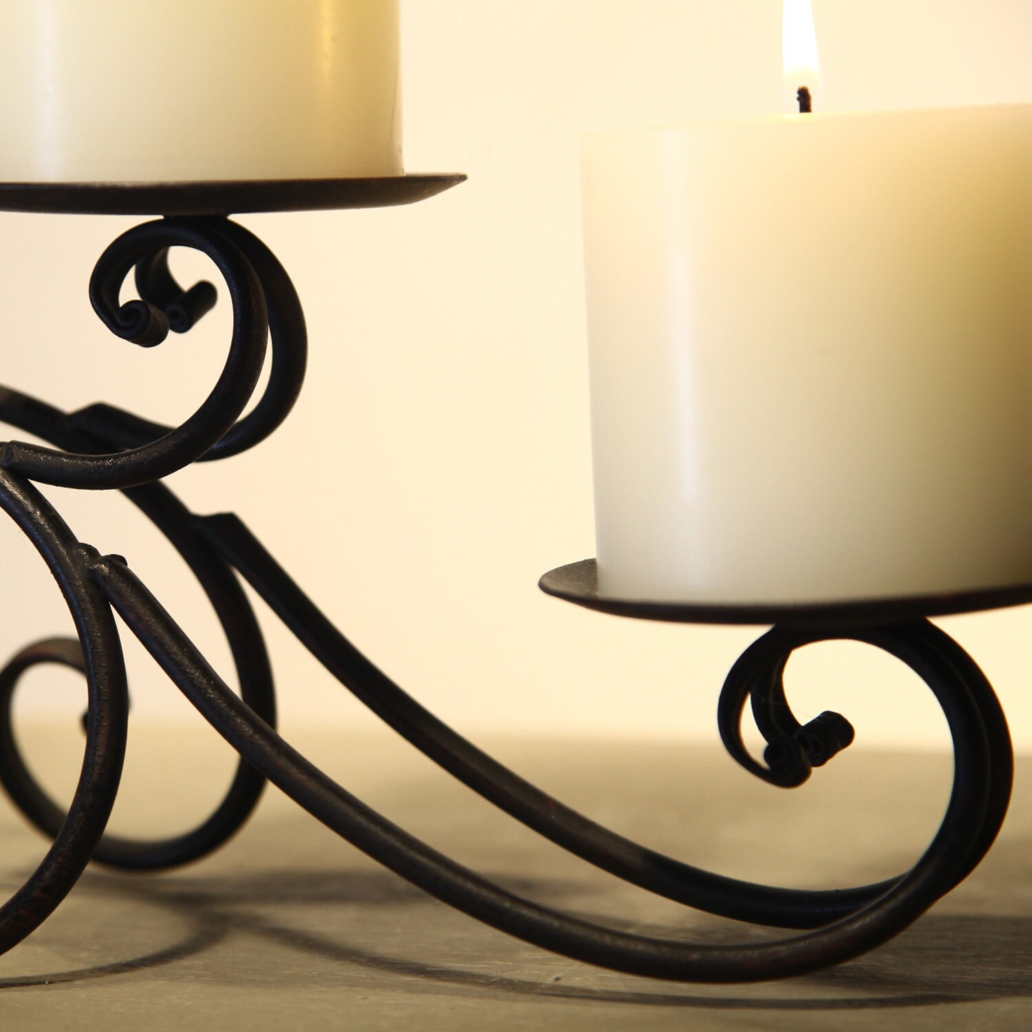 Metal Candle Holder Wax Candle Stand Iron Table Decoration for Etsy