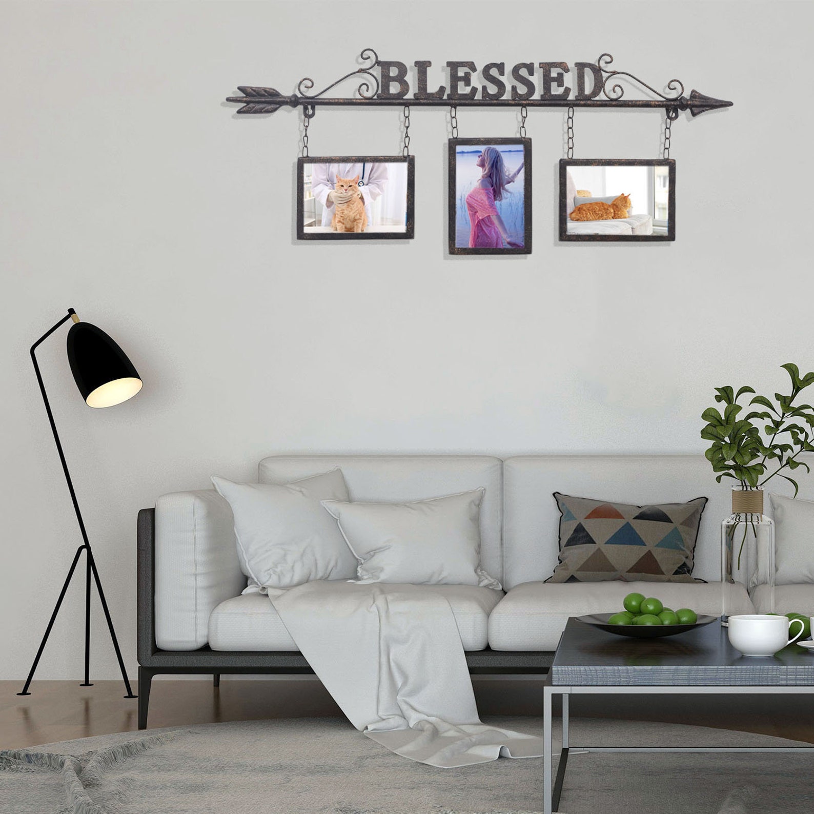 26.8 Metal Photo Frame Collage for Wall 4x6 Picture Frames Etsy