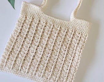 Briza Crochet Tote Bag Pattern: Easy Market Bag (PDF Download)