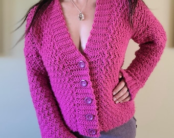 Madilyn Crochet Cardigan Pattern: Suzette Stitch (PDF Pattern)