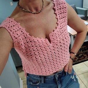 Crochet Crop Top PATTERN: Beginner Friendly (PDF Pattern)