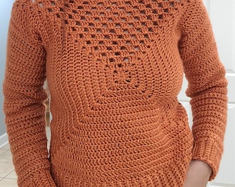 Crochet Granny Square Sweater Pattern: Beginner-Friendly (PDF Pattern)