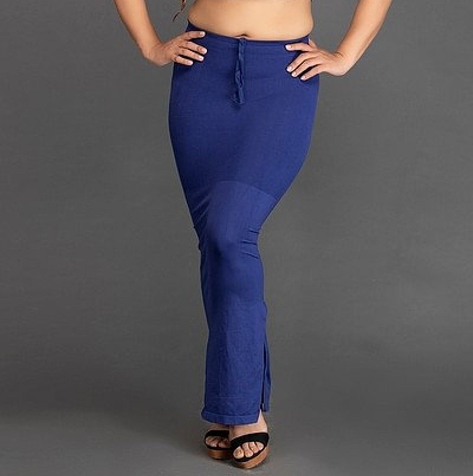 BLUE Saree Shapewear With Drawstring Women's Stretchable Etsy UK