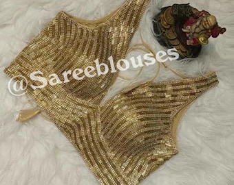 Sabyasachi Scollo a V Heavy Readymade Stone Work Saree Designer Top Crop Camicetta Pearl Beaded Work Sari Party Abiti da sposa