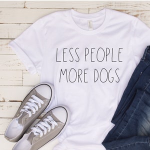 Less People More Dogs SVG, PNG Dog Lovers, T-shirt, Decal