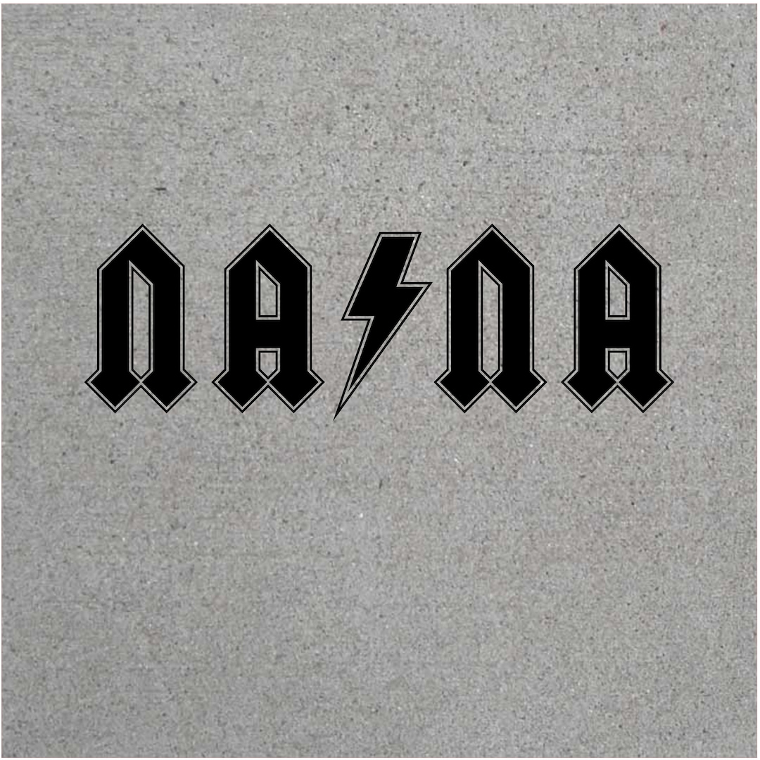 Nana ACDC SVG, PNG, Silhouette, Cricut Cut File - Etsy