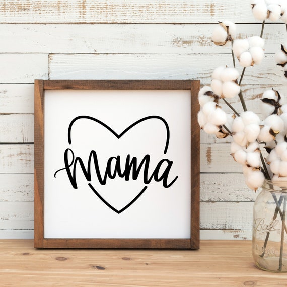 Hand lettered Mama SVG, mama heart svg, Mama SVG, mom svg, mommy svg, mama and me svg, mommy and me svg, mommy and mini svg, mom gift svg,