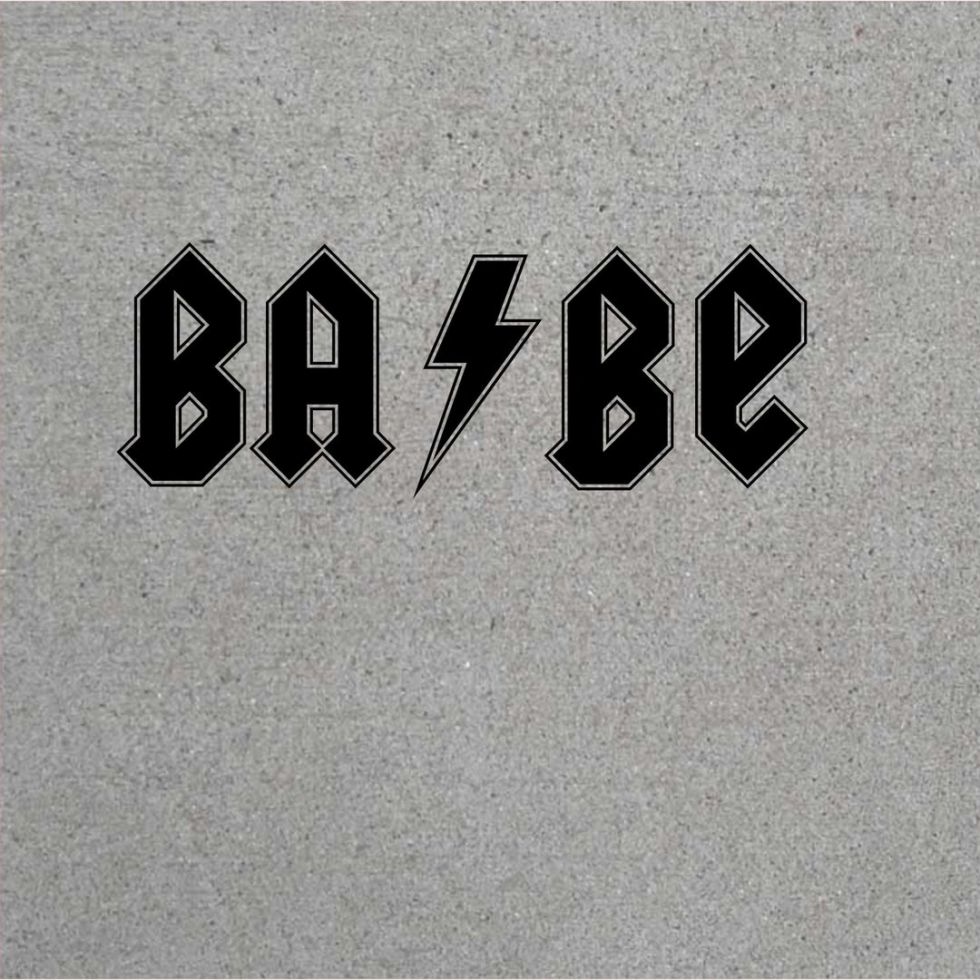 Babe ACDC SVG, Baby ACDC Svg, Silhouette, Cricut, Svg and Png Cut Files ...