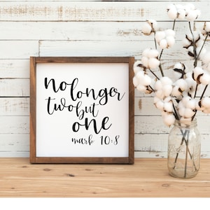 Ya no dos pero un svg, marca 10 svg, svg de la boda, verso de la boda svg, regalo de la boda, dormitorio svg, svg del matrimonio, svg de la granja, svg de la Biblia