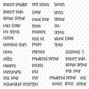 Pantry Labels SVG,  Pantry SVG, Canister SVG, Sugar Flour Labels, Flour Sugar Pantry Labels