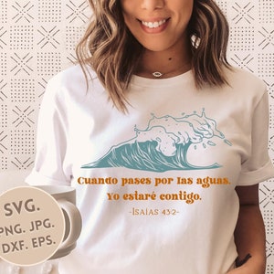 Cristiano español SVG Camiseta de Fe PNG Spanish Espanol Jesús Dios Minimalist Inspiracion Versiculos Biblicas Iglesia El Senor Arte Disenos