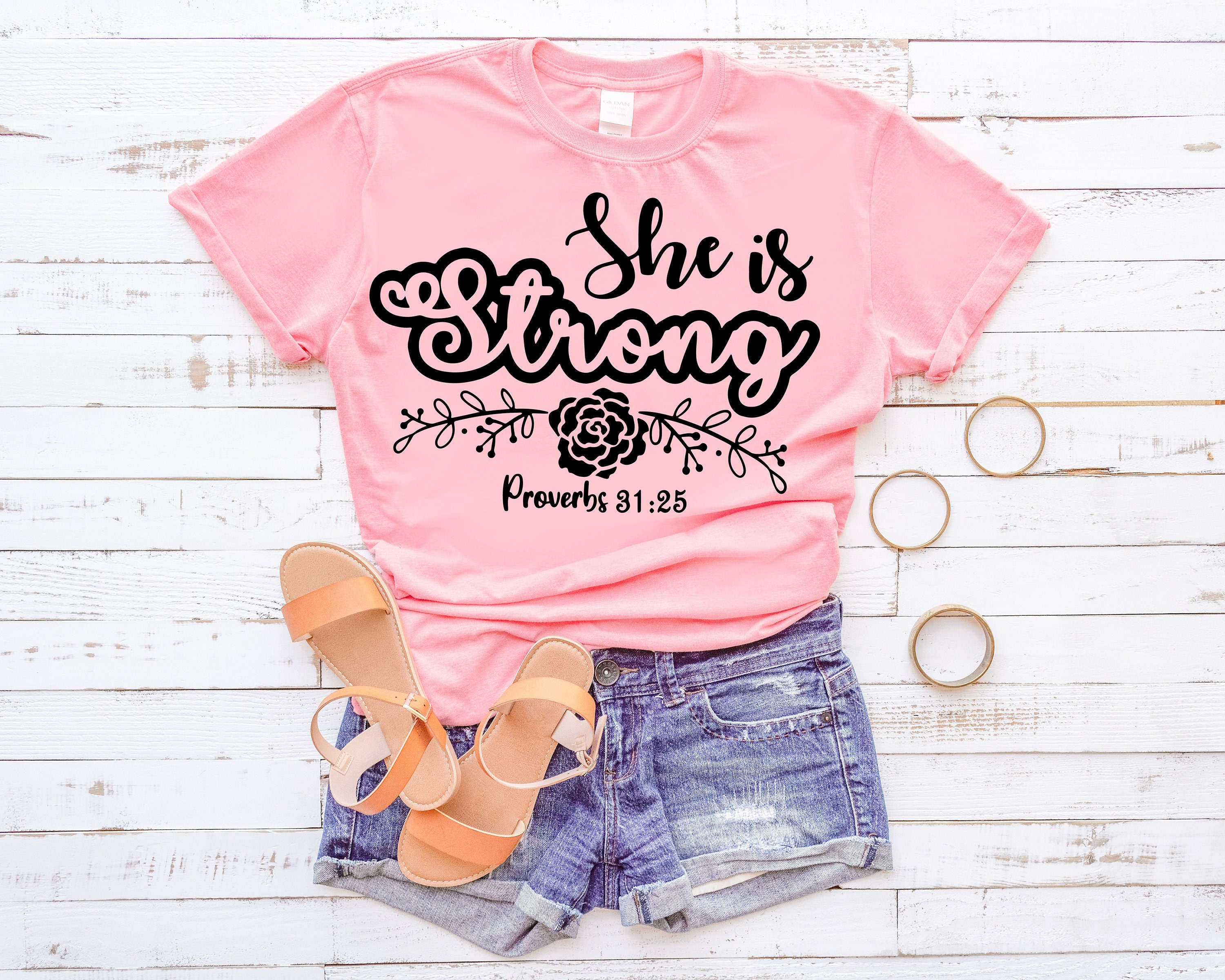Download She Is Strong Funny Mom Quotes SVG Mom Life Shirt Clipart | Etsy