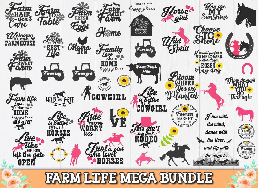 Download Horse Svg Bundle Horse Clipart Horse Png Printable Horse Etsy