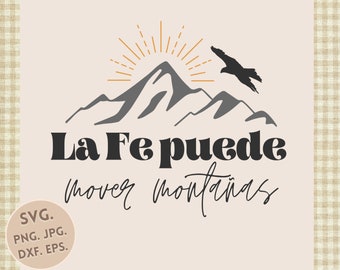 Cristiano español SVG Camiseta de Fe PNG Spanish Espanol Jesús Dios Minimalist Inspiracion Versiculos Biblicas Iglesia El Senor Arte Disenos