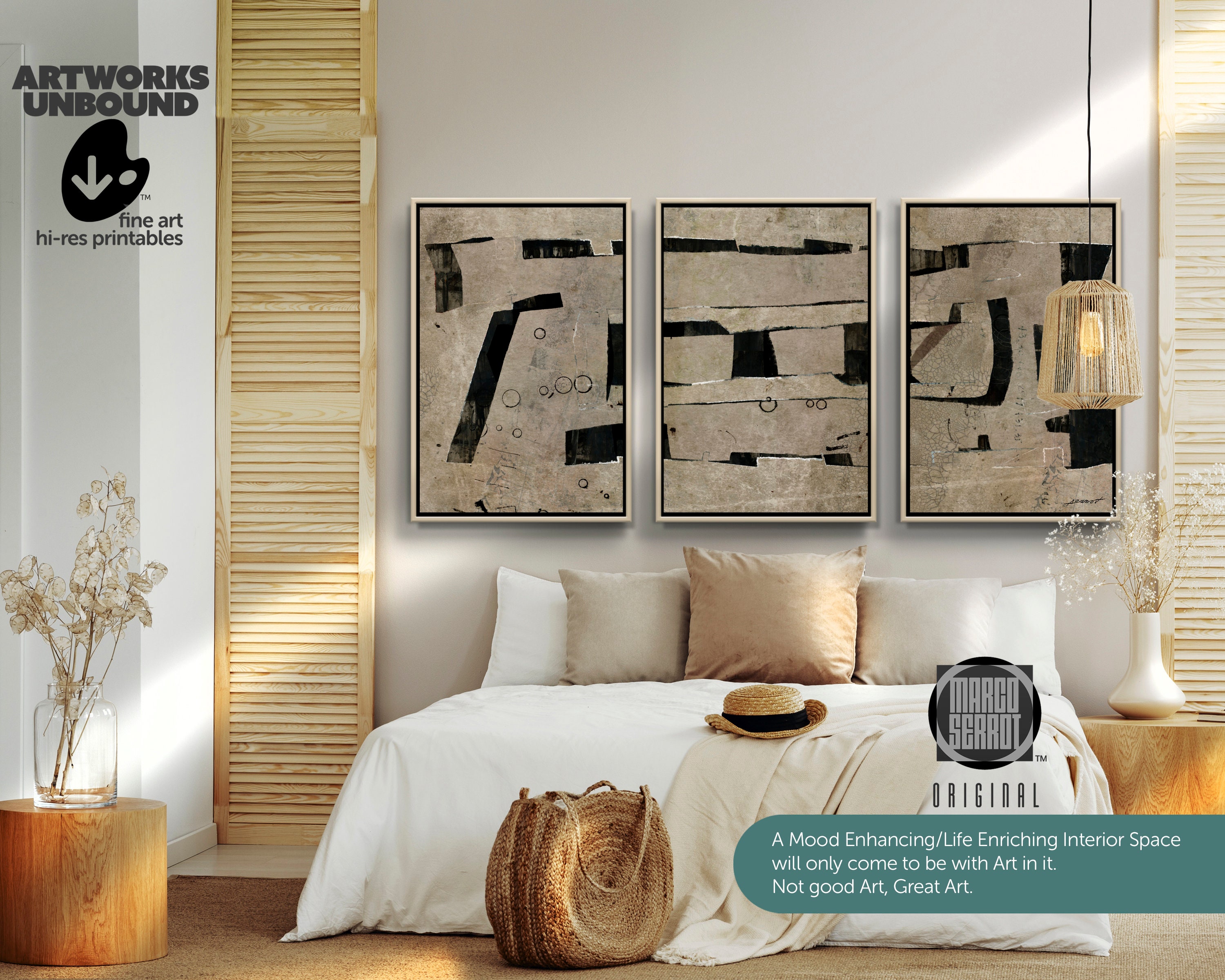 Abstract Art Print Set Digital Download Printable Art Set of Etsy