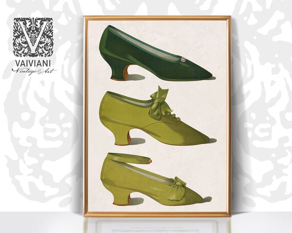 Lime Green Victorian Shoes Print: Antique Fashion Art (digital Download) - Etsy Israel Lime Green Victorian Shoes Print: Antique Fashion Art (digital Download) - Etsy Israel