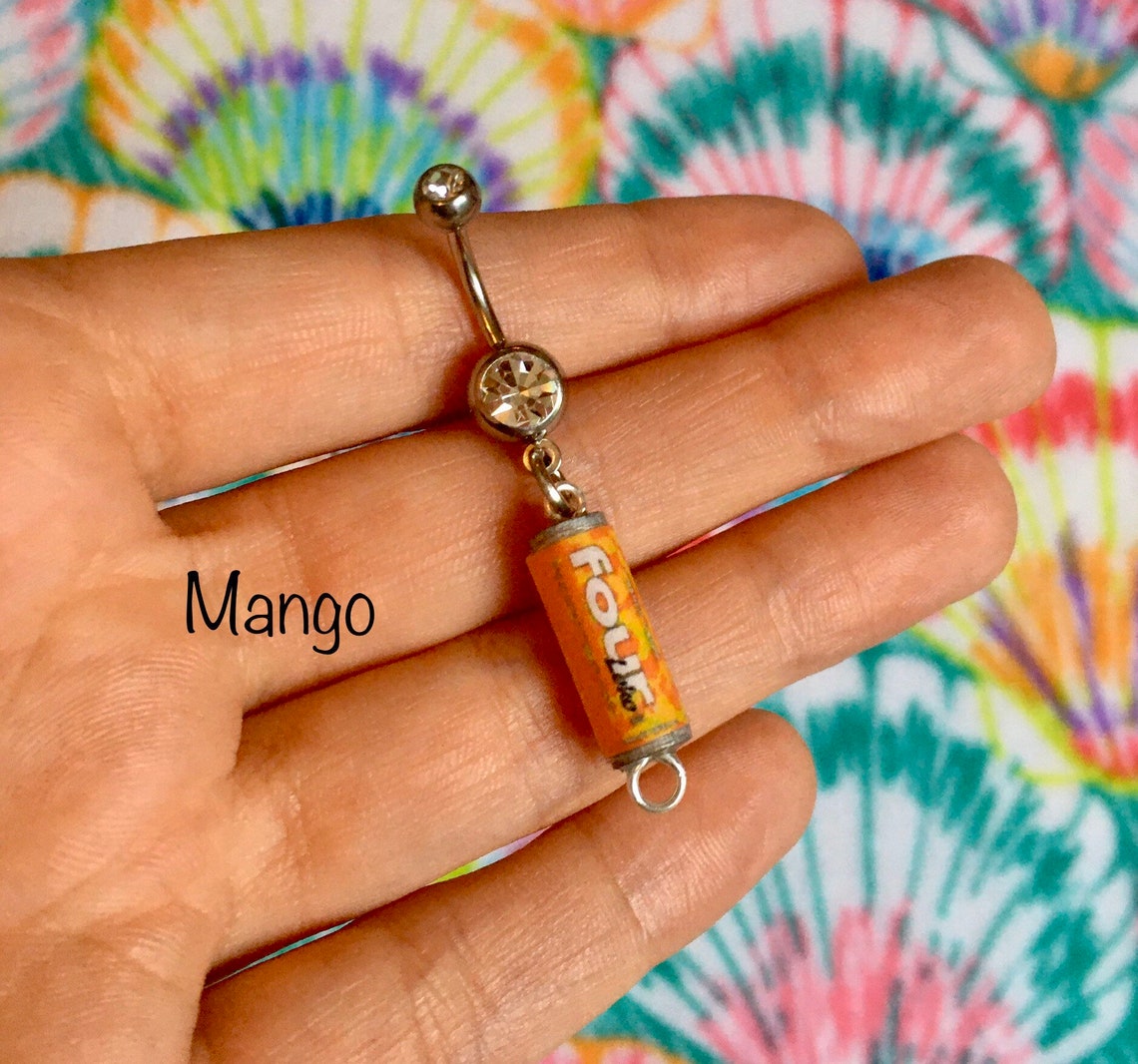 Mini Alcohol Beverage Belly Button Ring Etsy