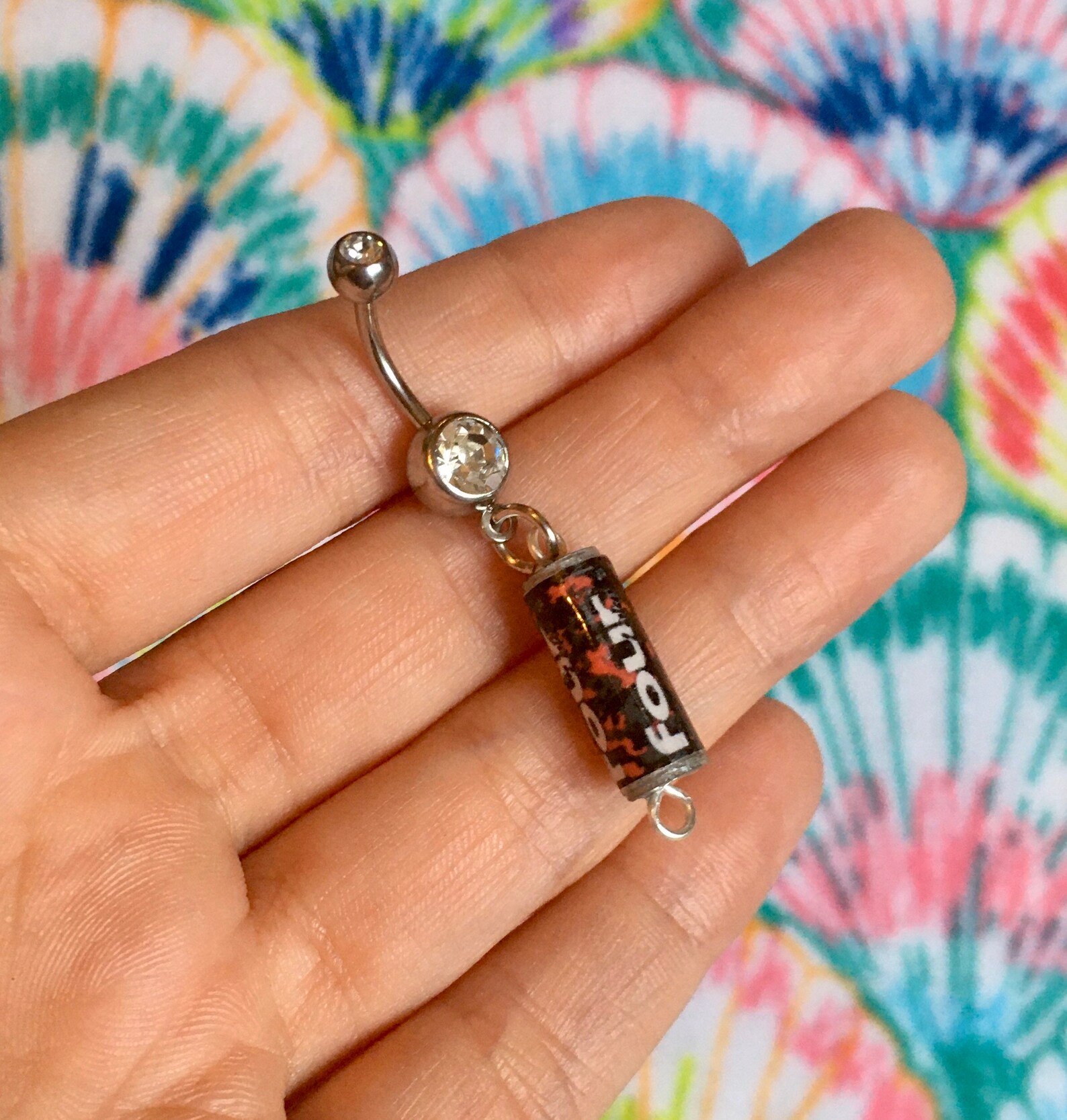 Mini Alcohol Beverage Belly Button Ring Etsy