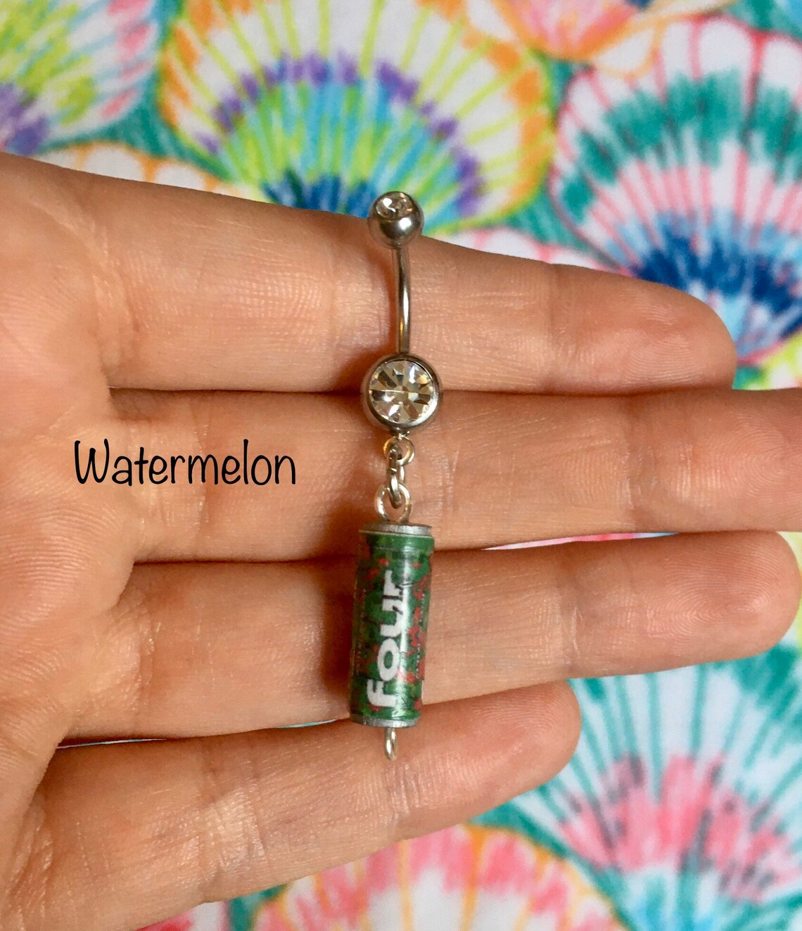 Mini Alcohol Beverage Belly Button Ring Etsy