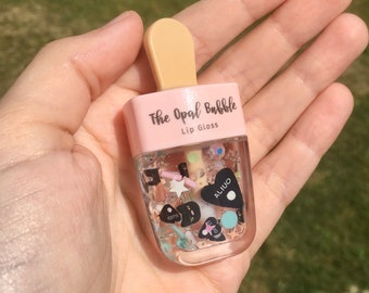 Witchy Cute Gothic Ouija Black Cat Ice Cream Popsicle Lip Gloss