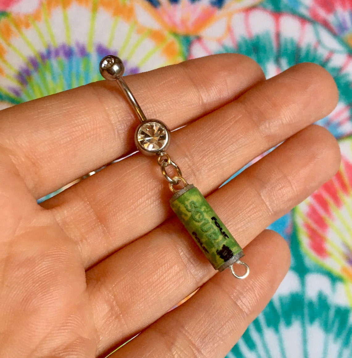 Mini Alcohol Beverage Belly Button Ring Etsy