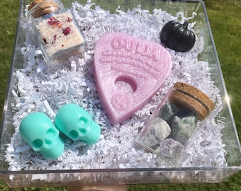 Witchy Cute Gothic Halloween Crystal Spa Gift Box