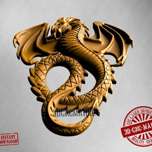 Dragon, 3D Stl Model 1069, for CNC Router Engraver, Carving Machine ...