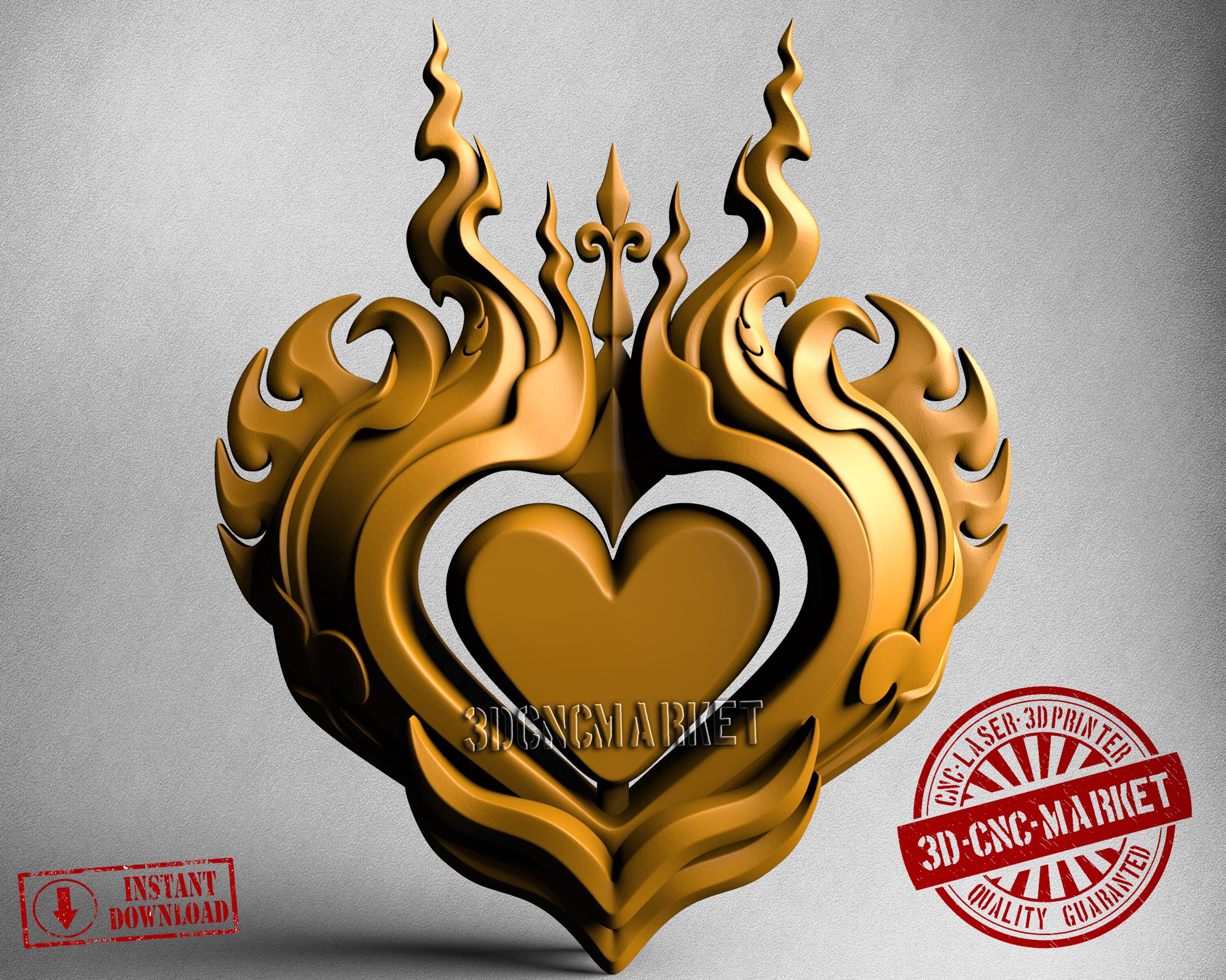 新作グッ Flaming Heart, 3D Stl Model 10294, for CNC Router Engraver その他