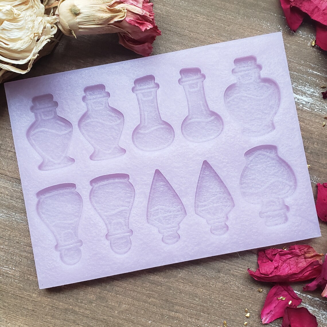 MEDIUM Mini Potion Bottle mold silicone mould resin art Etsy