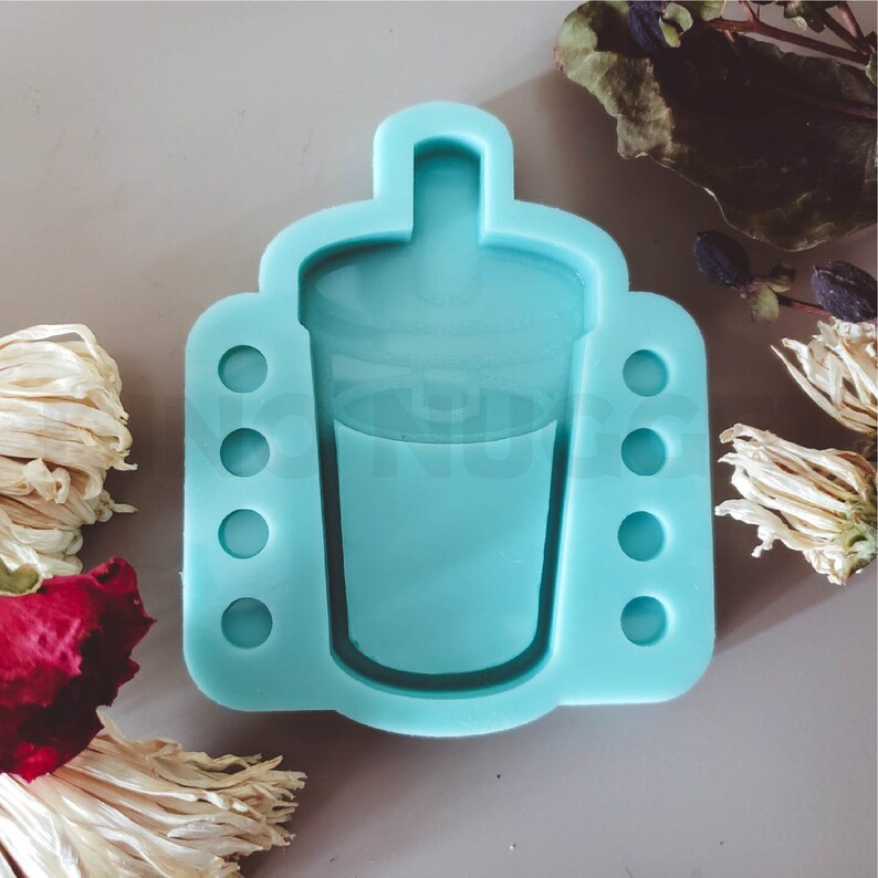 Boba tea drink silicone mold Resin mold silicone mould Etsy