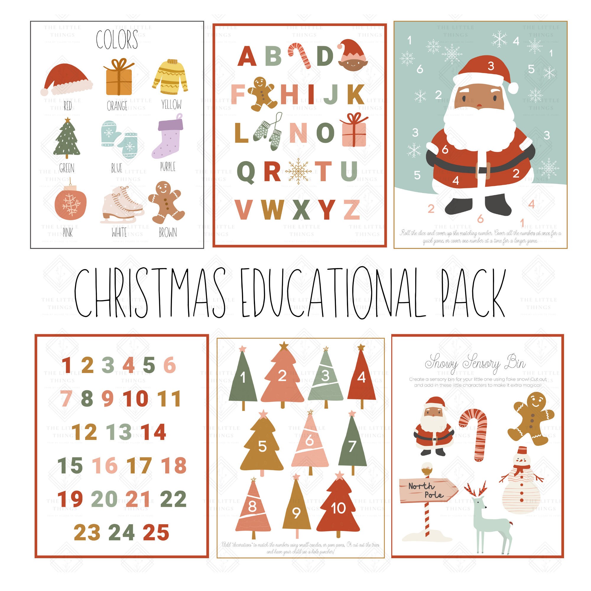 Christmas Preschool Printable Preschool Activities Early Etsy Christmas Preschool Printable Preschool Activities Early Etsy