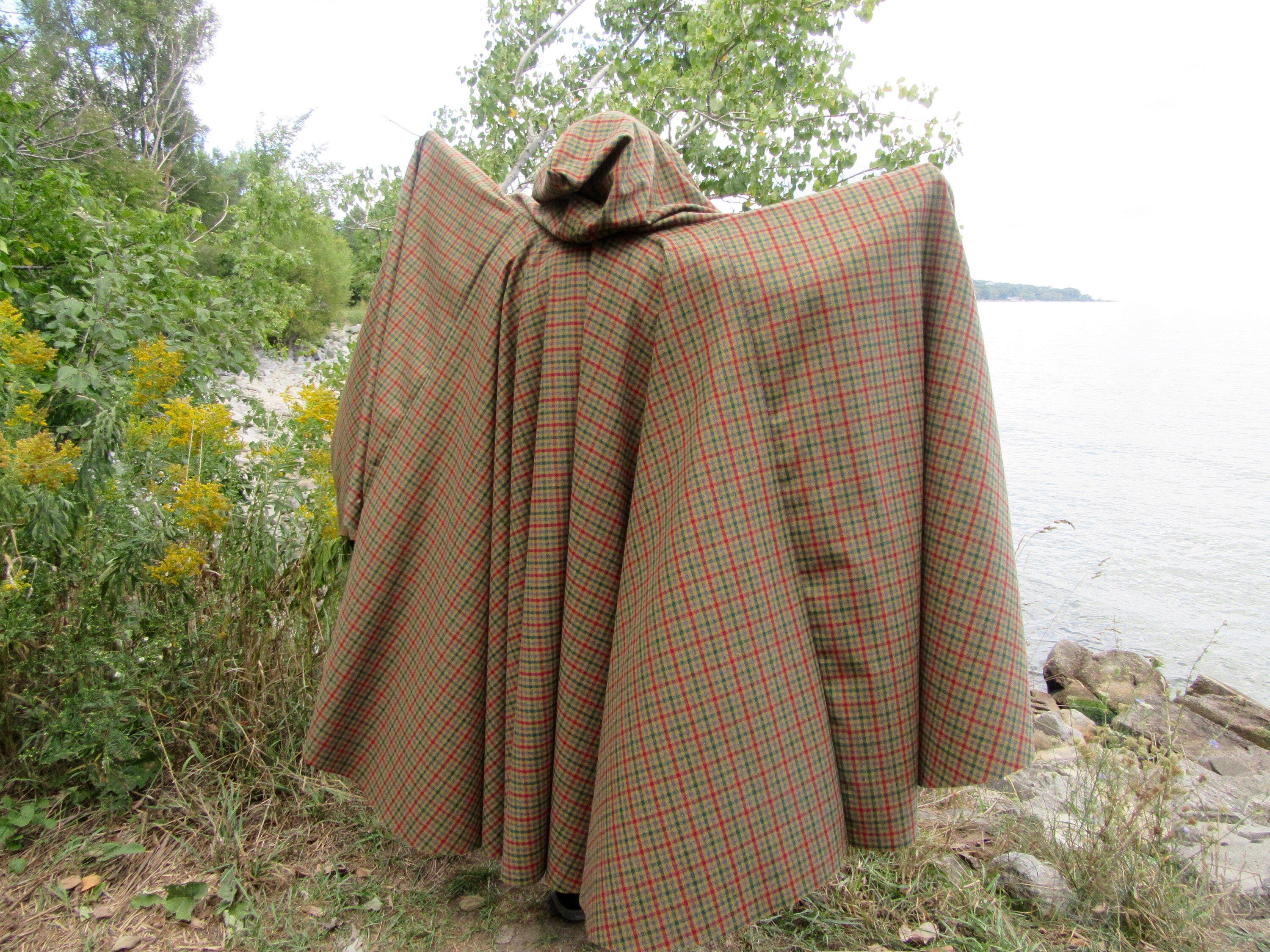 100 PURE WOOL Cloak Winter Cloak Winter Camping Cloak Etsy