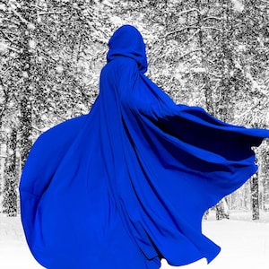 Royal Blue FULL Circle Cloak~ Renaissance Faire Cloak~ Wedding Cloaks~Cosplay Cloaks