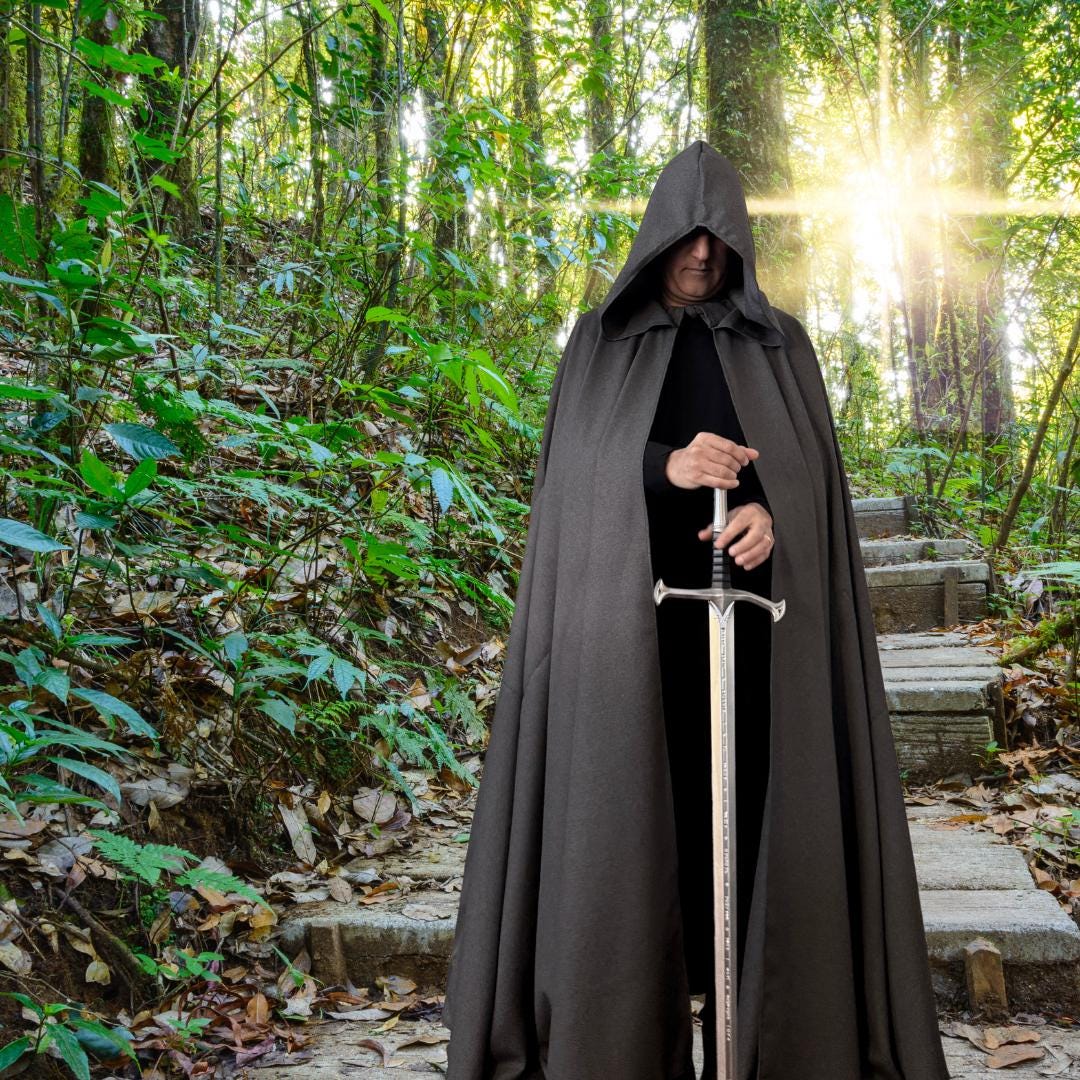 Hooded khaki full circle cloak（全円マント） Hooded khaki full circle cloak（マント）